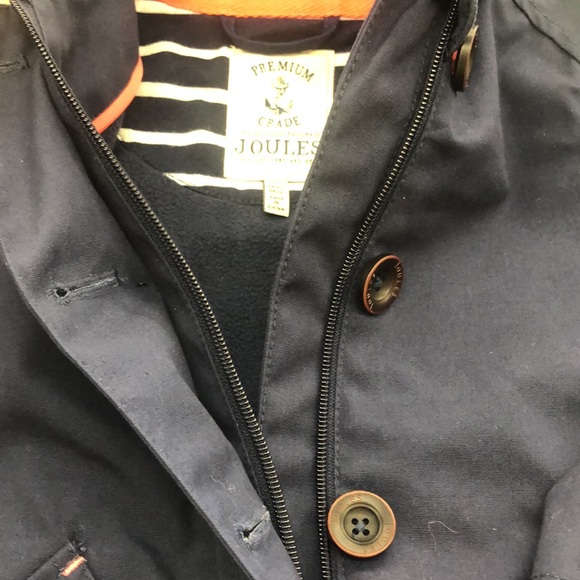 Joules Girl’s Navy Jacket With Hood, Size 3 Yr - Picture 7 of 11